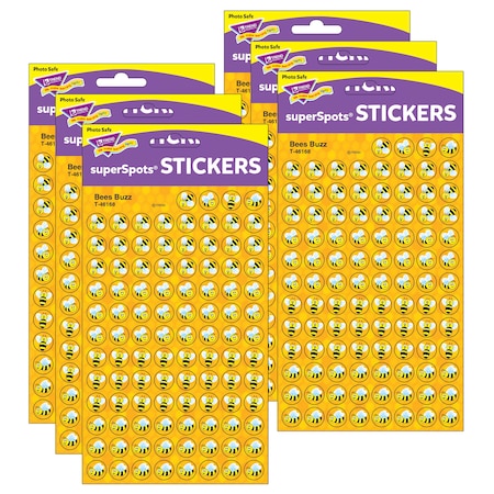 Trend Enterprises Bees Buzz superSpots Stickers, PK4800 T46168
